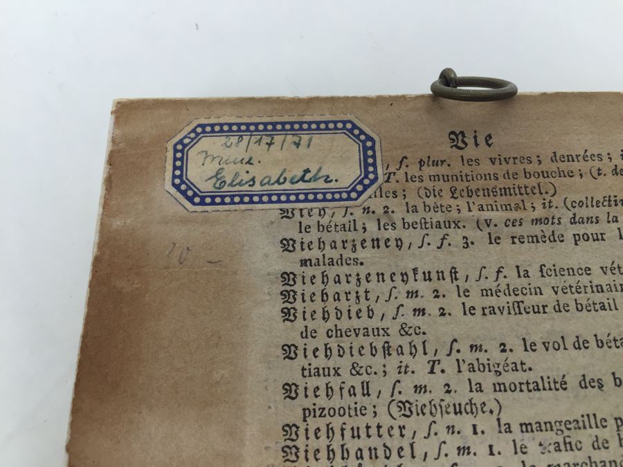 Antique 1871 Miniature Hand Painted Portrait Of Elisabeth Philippine Marie Hélène de France Signed Granza? [Photo 29]