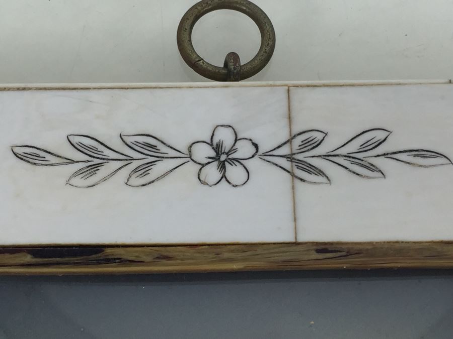 Antique 1871 Miniature Hand Painted Portrait Of Elisabeth Philippine Marie Hélène de France Signed Granza? [Photo 9]