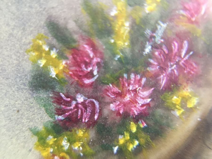 Antique 1871 Miniature Hand Painted Portrait Of Elisabeth Philippine Marie Hélène de France Signed Granza? [Photo 25]