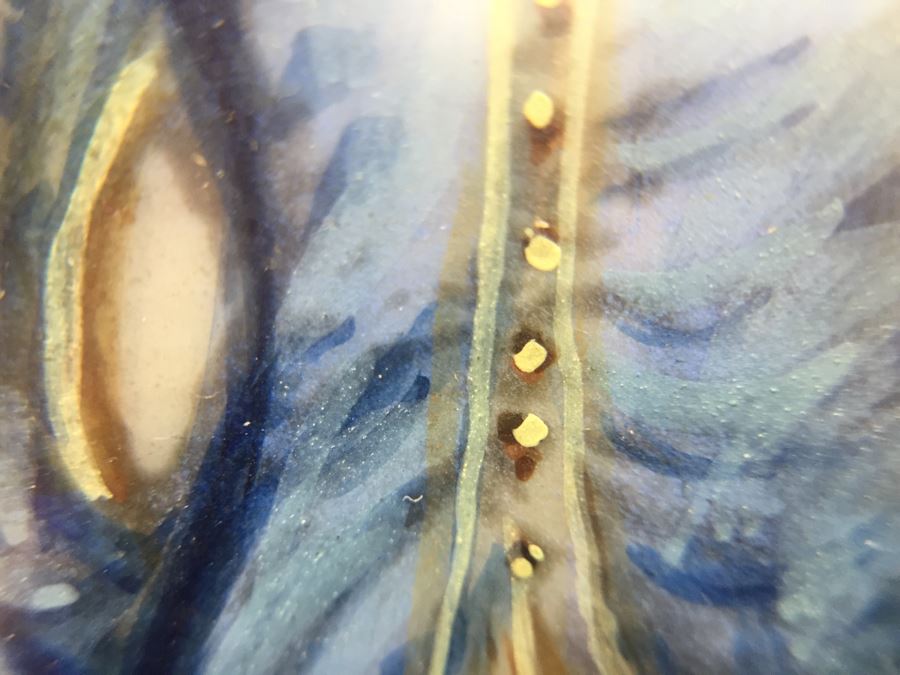 Antique Miniature Hand Painted Portrait Blue Boy (Jonathan Buttall) Signed Gainsborough [Photo 23]