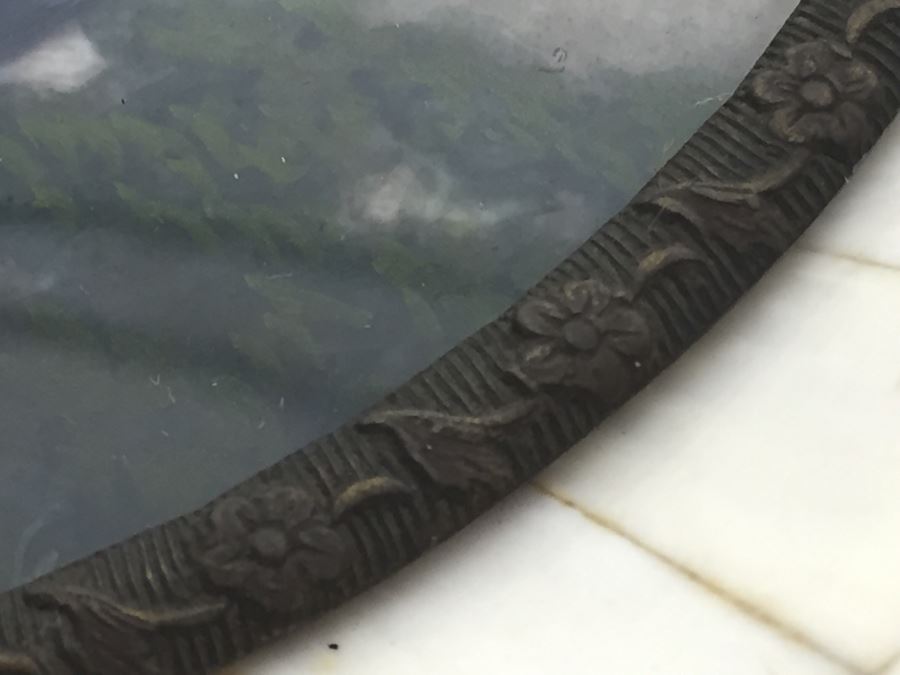 Antique Miniature Hand Painted Portrait Blue Boy (Jonathan Buttall) Signed Gainsborough [Photo 8]