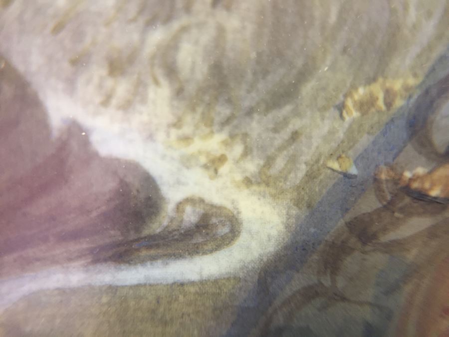 Antique Miniature Hand Painted Portrait Of Mona Lisa Signed By Artist [Photo 21]