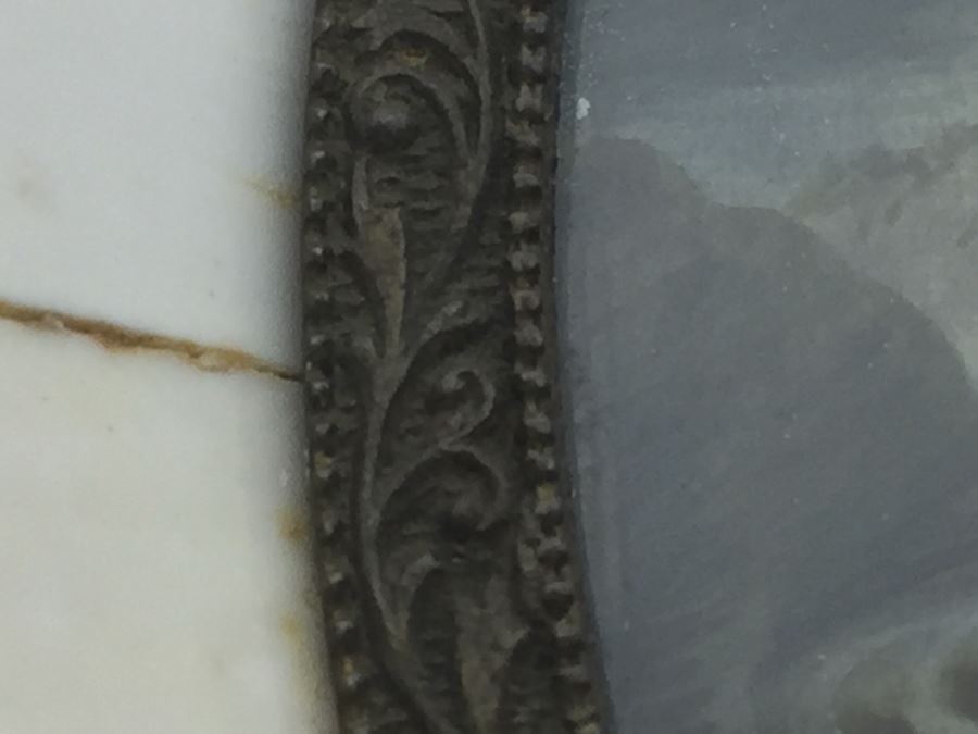 Antique Miniature Hand Painted Portrait Of Mona Lisa Signed By Artist [Photo 16]