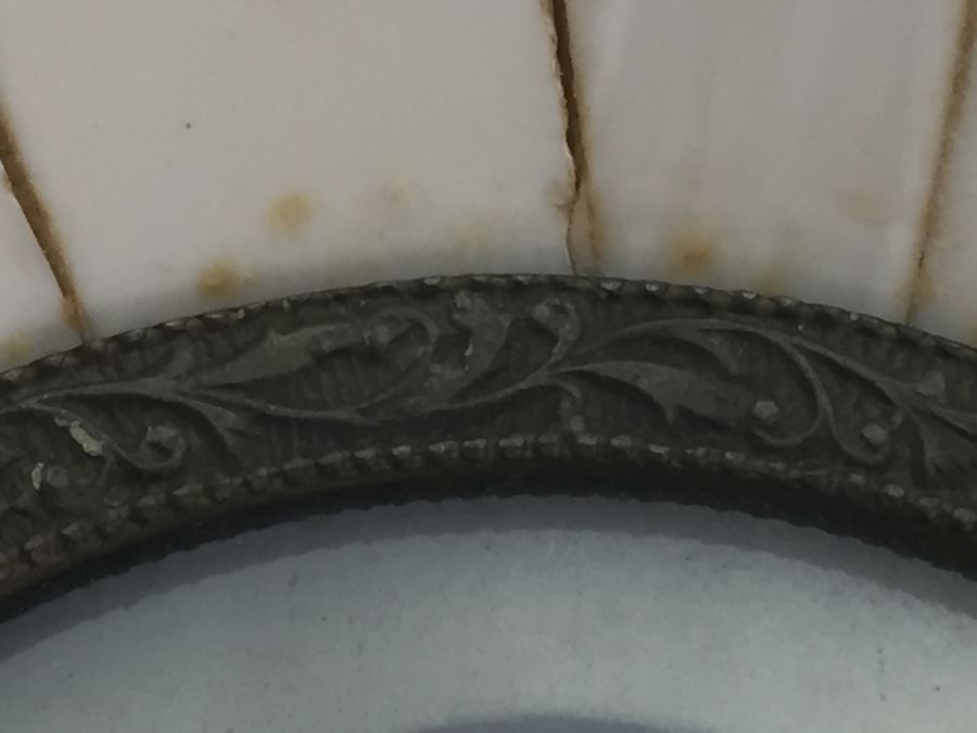 Antique Miniature Hand Painted Portrait Of Mona Lisa Signed By Artist [Photo 14]