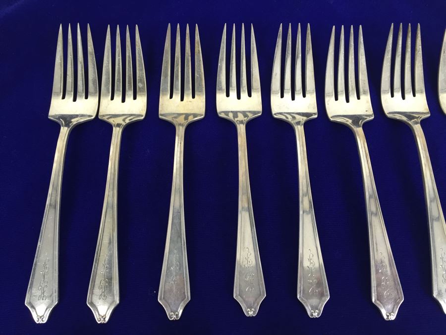 Sterling silver sale flatware melt value