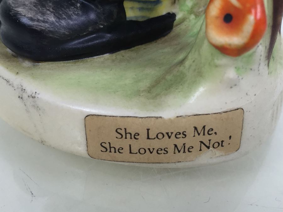 Hummel Figurine #174 'She Loves Me She Loves Me Not' Goebel W Germany (# 608) [Photo 10]