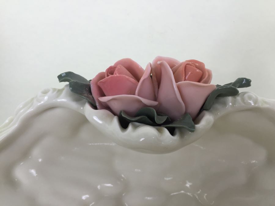 Karl ENS Volksted Porcelain Centerpiece Set Of 2 Candleholders And Floral Bowl [Photo 8]