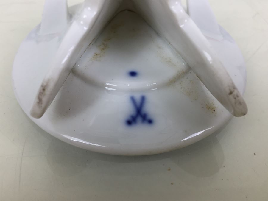 Set Of 6 Meissen Porcelain Blue And White Place Card Holders For Events Weddings [Photo 16]