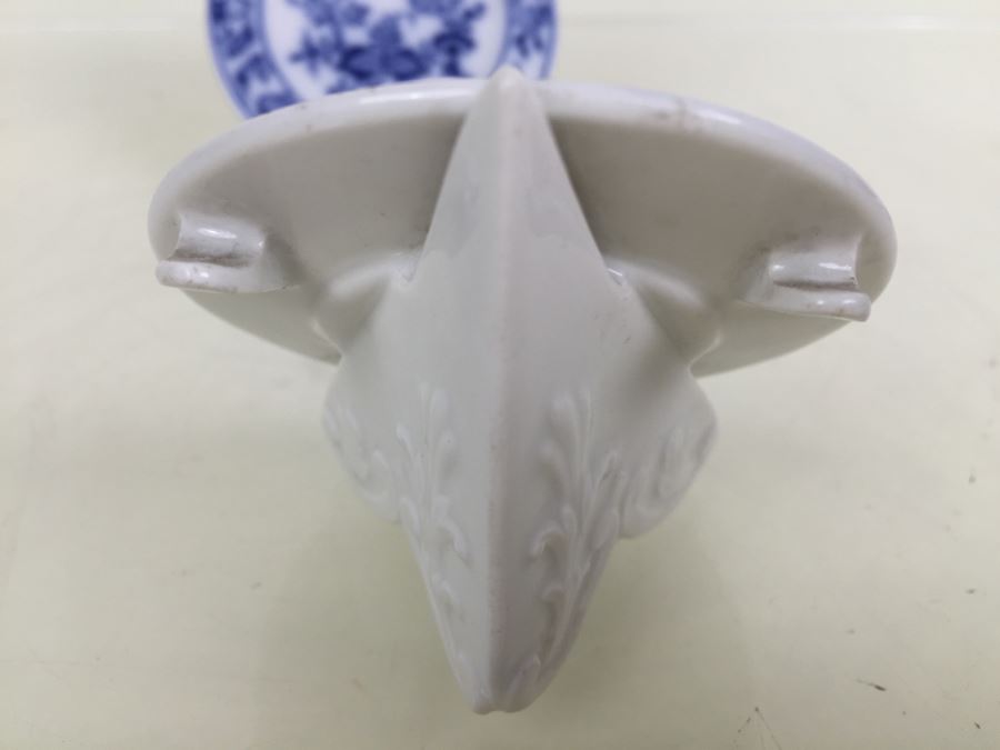 Set Of 6 Meissen Porcelain Blue And White Place Card Holders For Events Weddings [Photo 27]