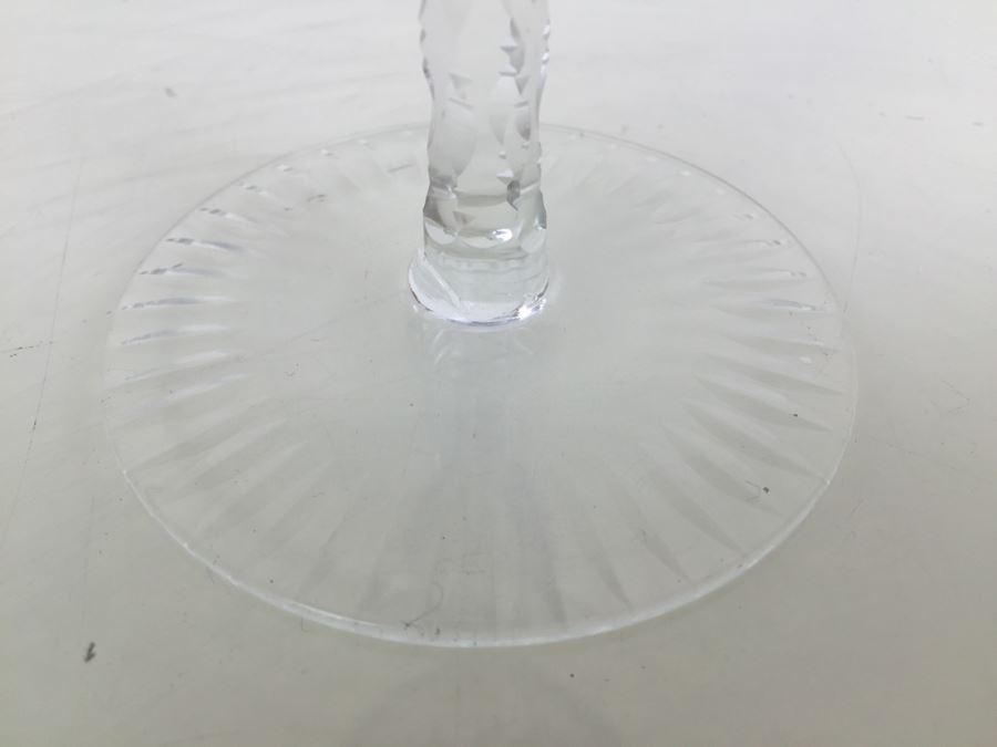 Set Of 6 Colored Cut Crystal Stemware [Photo 15]