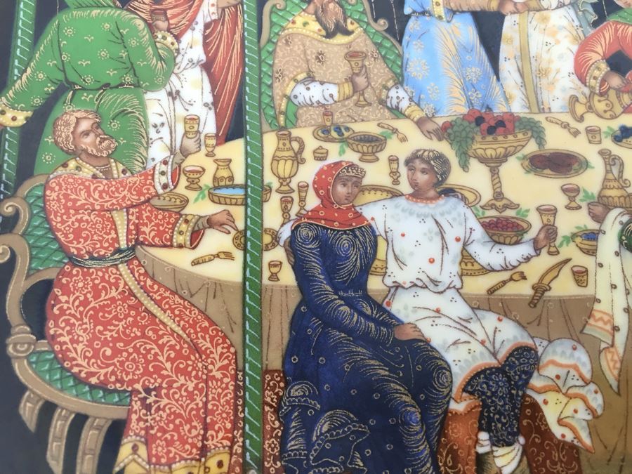 Set Of 3 Limited Edition Bradford Exchange Russian Plates With Frames For Wall Display [Photo 11]