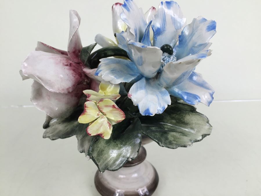 Vintage Capodimonte Flower Basket [Photo 6]