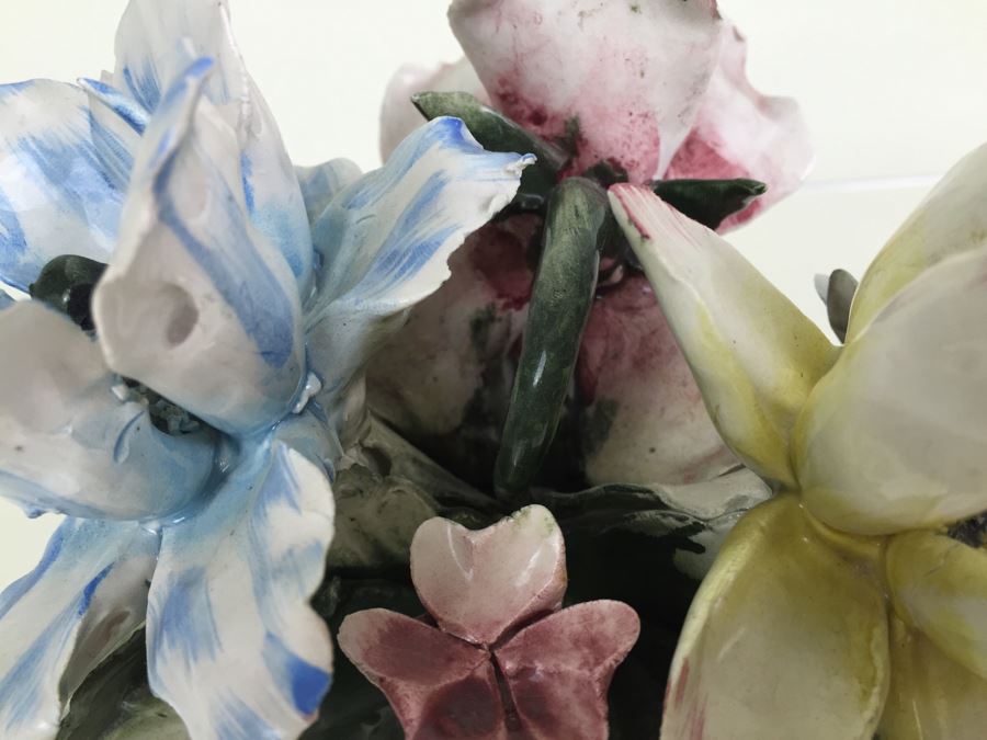 Vintage Capodimonte Flower Basket [Photo 14]