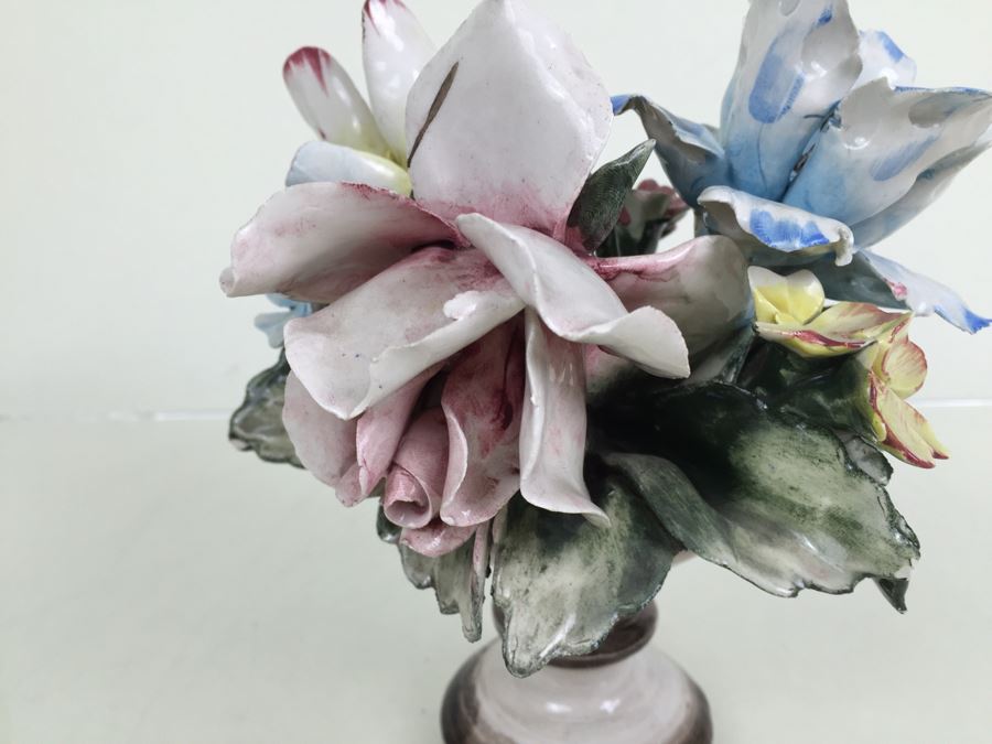 Vintage Capodimonte Flower Basket [Photo 8]