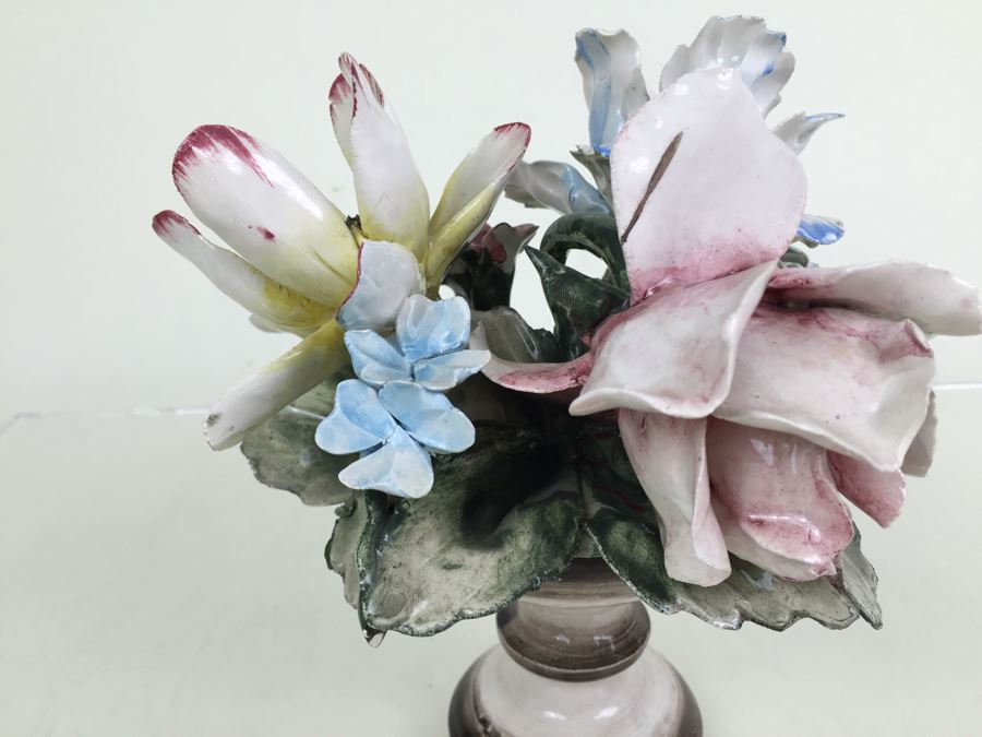 Vintage Capodimonte Flower Basket [Photo 9]