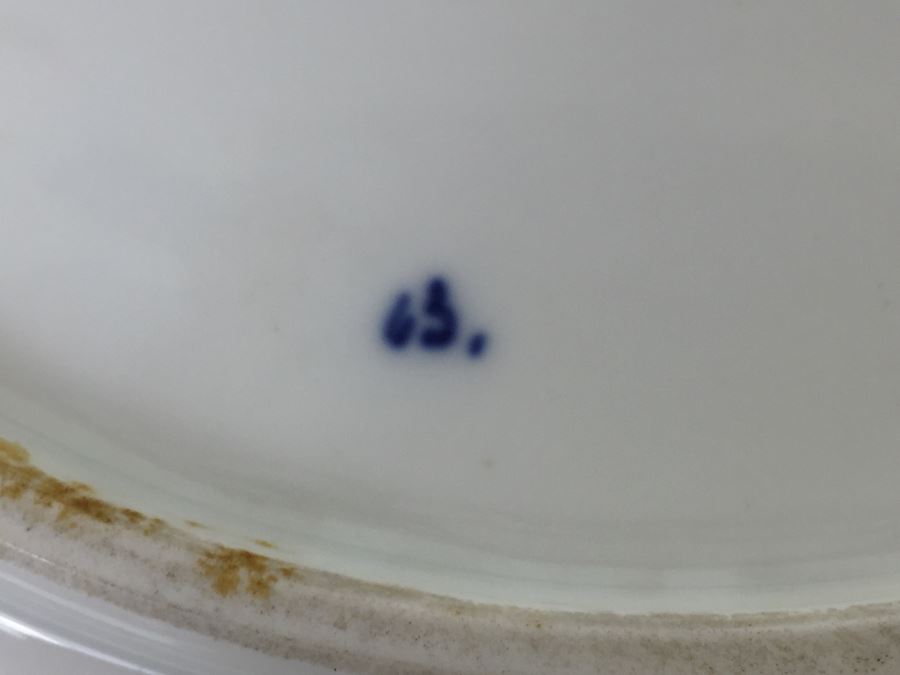 Stunning Vintage Meissen Porcelain Large Gold High Relief With Floral Pattern Plate Germany [Photo 18]