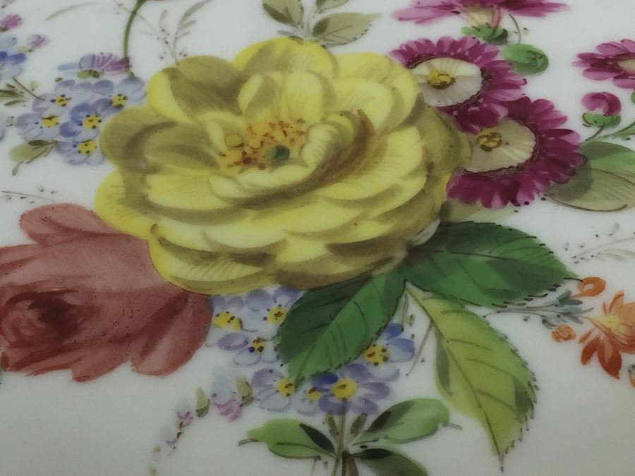 Stunning Vintage Meissen Porcelain Reticulated Compote Germany Gilt ...