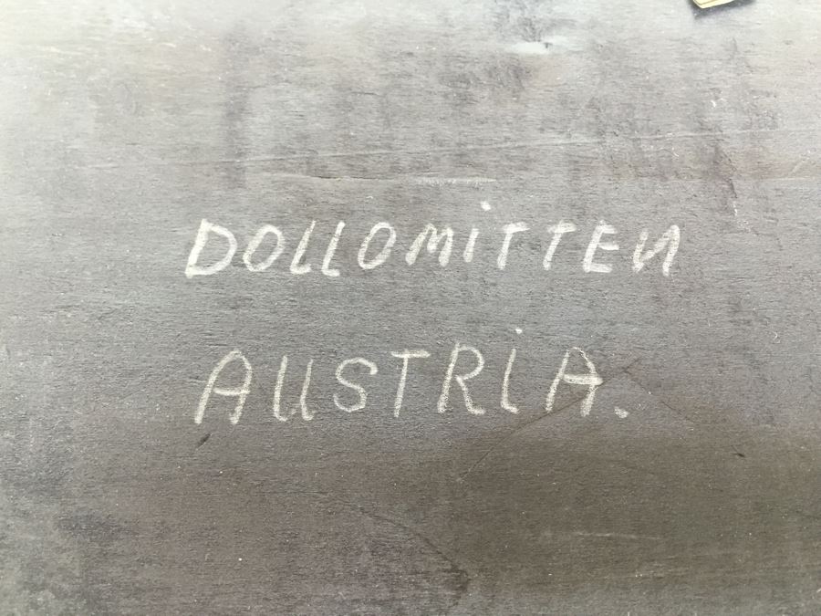 Set Of 3 Wood Carvings And Hand Painted European Austria Germany Landscapes Signed By Artist Paul Mochn? 1950's [Photo 34]