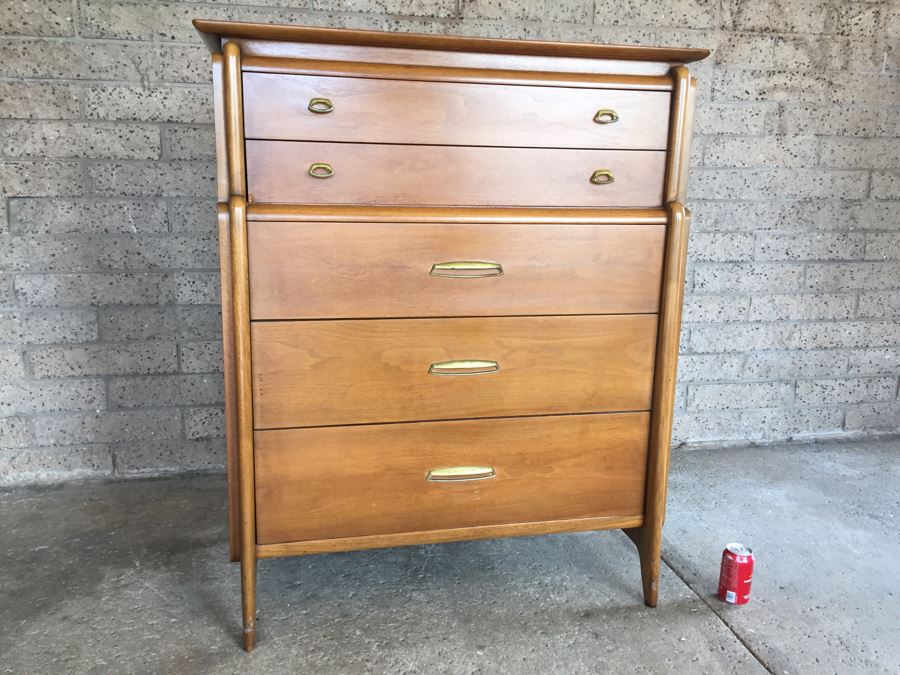 John Van Koert For Drexel Mid-Century Modern 1959 Projection Series Dresser Chest Of Drawers [Photo 6]