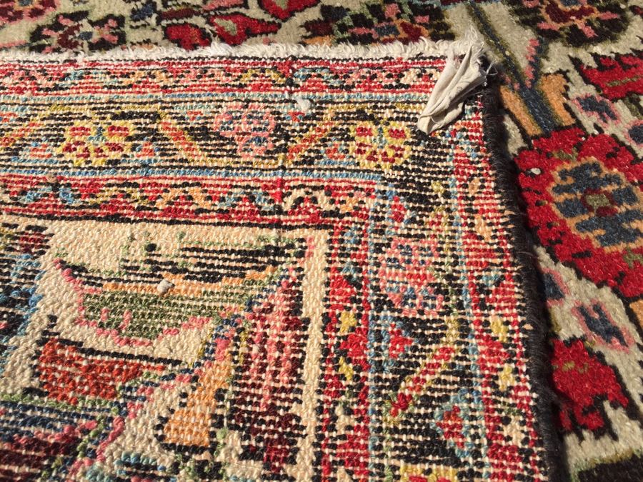 Small Hand Knotted Wool Persian Rug From Iran [Photo 14]