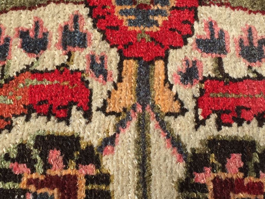 Small Hand Knotted Wool Persian Rug From Iran [Photo 8]