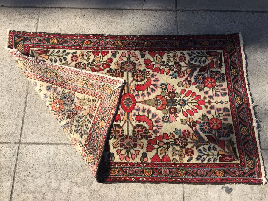 Small Hand Knotted Wool Persian Rug From Iran [Photo 2]