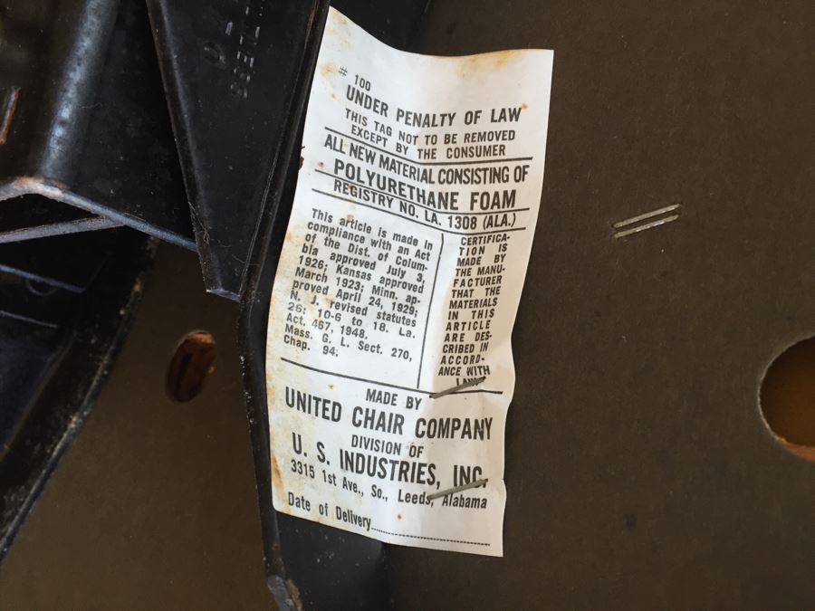 Mid-Century Modern Office Desk Chair With Casters By United Chair Company [Photo 3]