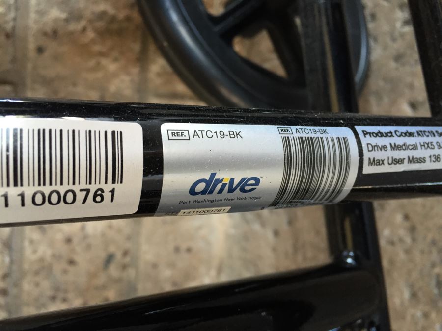 Drive Medical Lightweight Black Transport Wheelchair New With Tags [Photo 8]