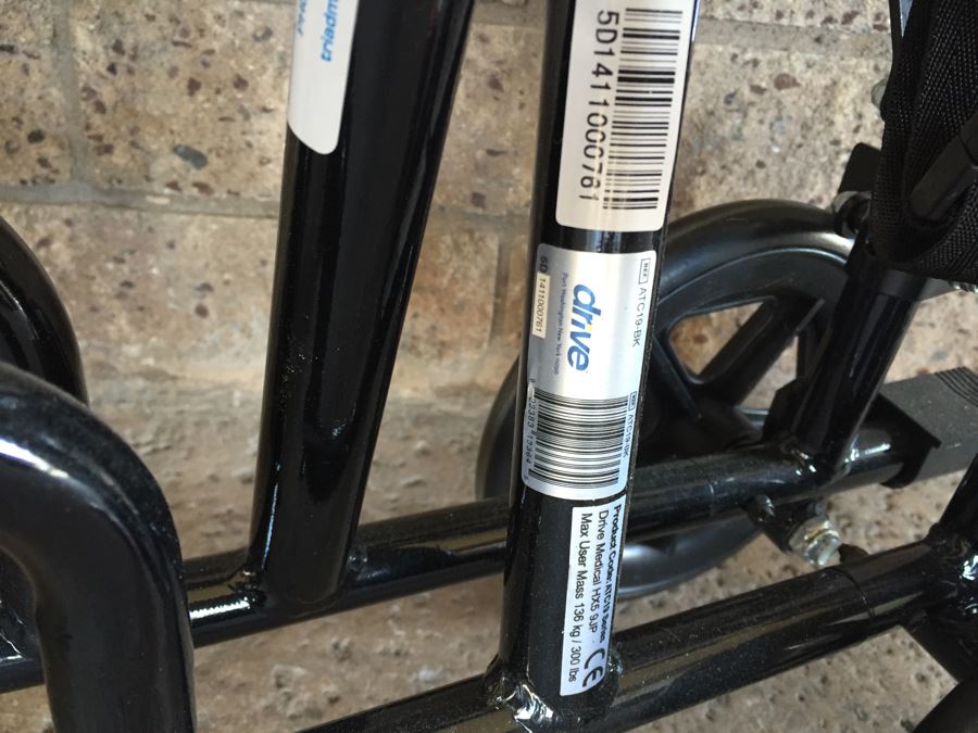 Drive Medical Lightweight Black Transport Wheelchair New With Tags [Photo 7]