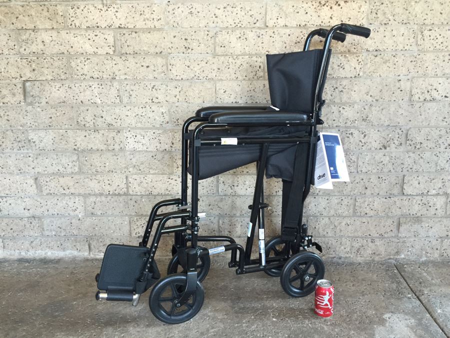 Drive Medical Lightweight Black Transport Wheelchair New With Tags [Photo 4]