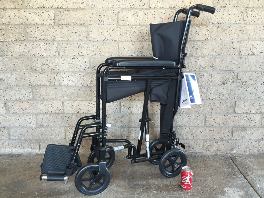 Drive Medical Lightweight Black Transport Wheelchair New With Tags [Photo 1]