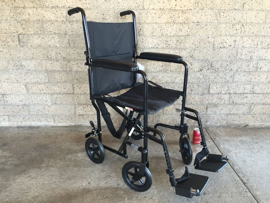 Drive Medical Lightweight Black Transport Wheelchair New With Tags [Photo 2]