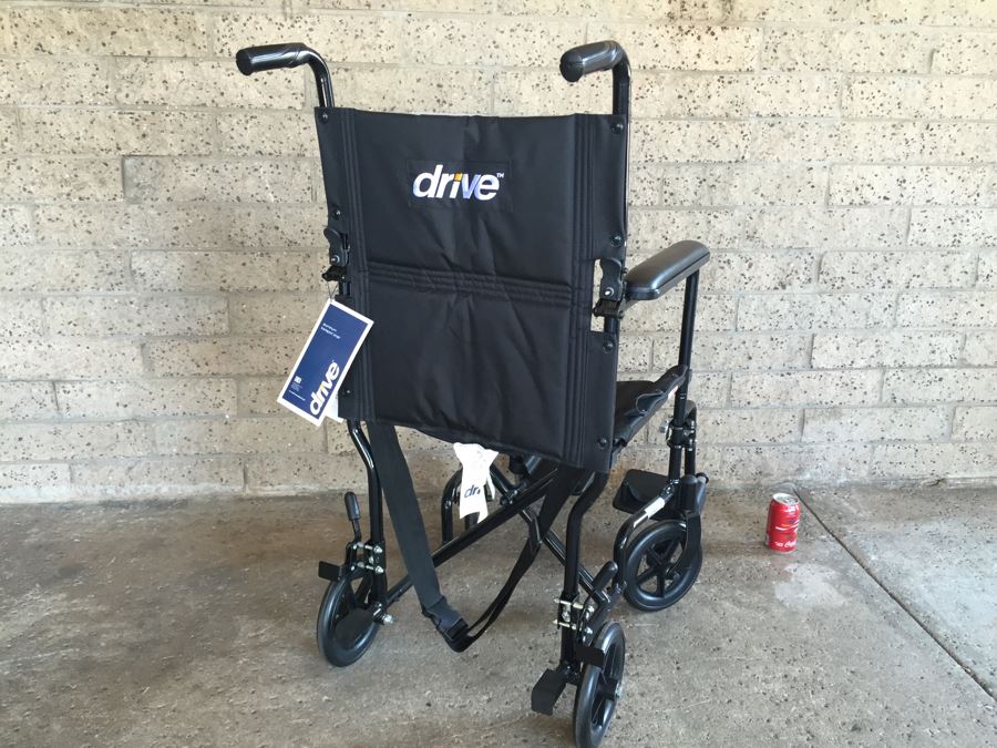 Drive Medical Lightweight Black Transport Wheelchair New With Tags [Photo 3]