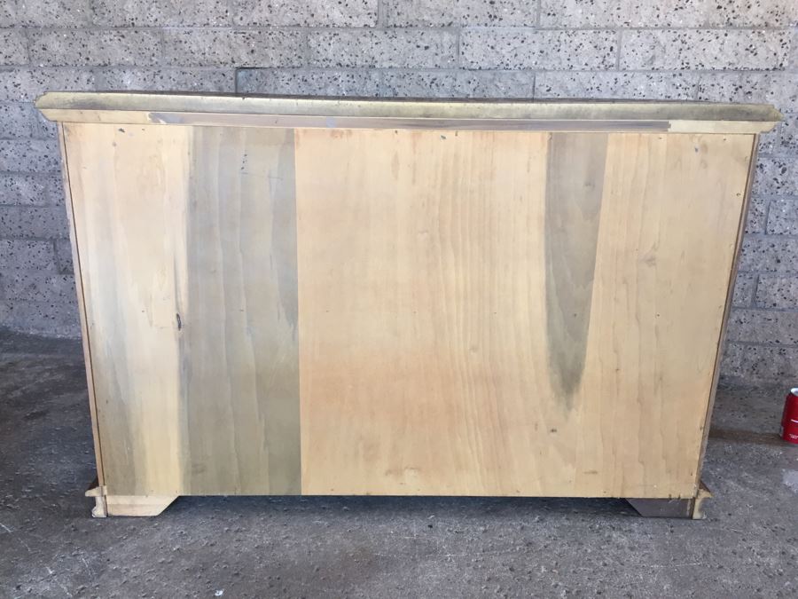 Vintage Solid Wood Cabinet Entry Console Table With Metal Hardware [Photo 16]