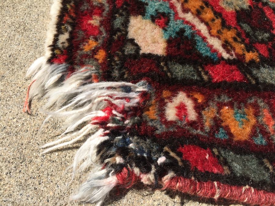Vintage Hand Woven Wool Persian Area Rug [Photo 2]
