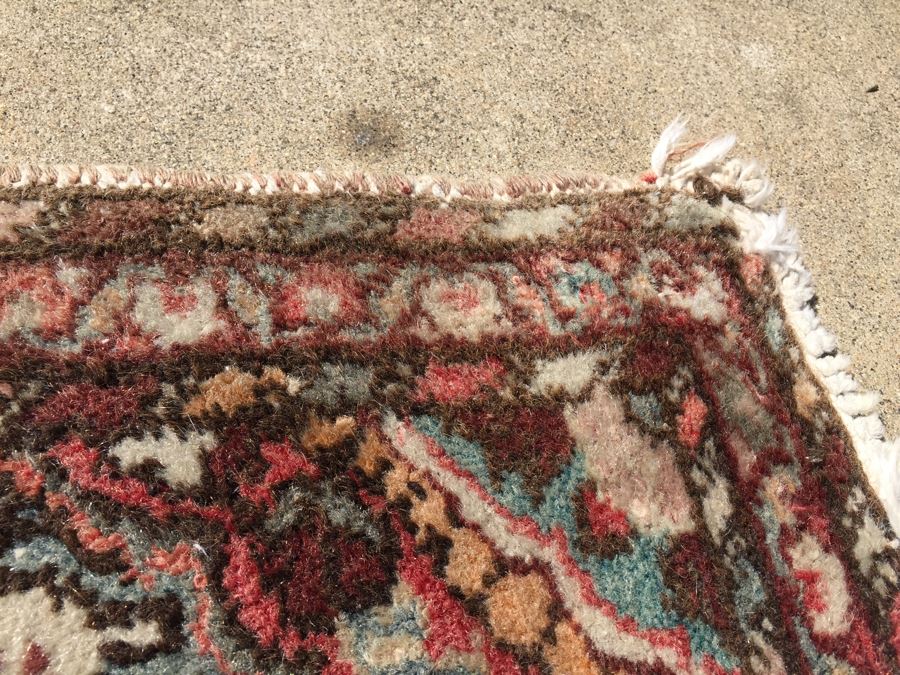 Vintage Hand Woven Wool Persian Area Rug [Photo 8]