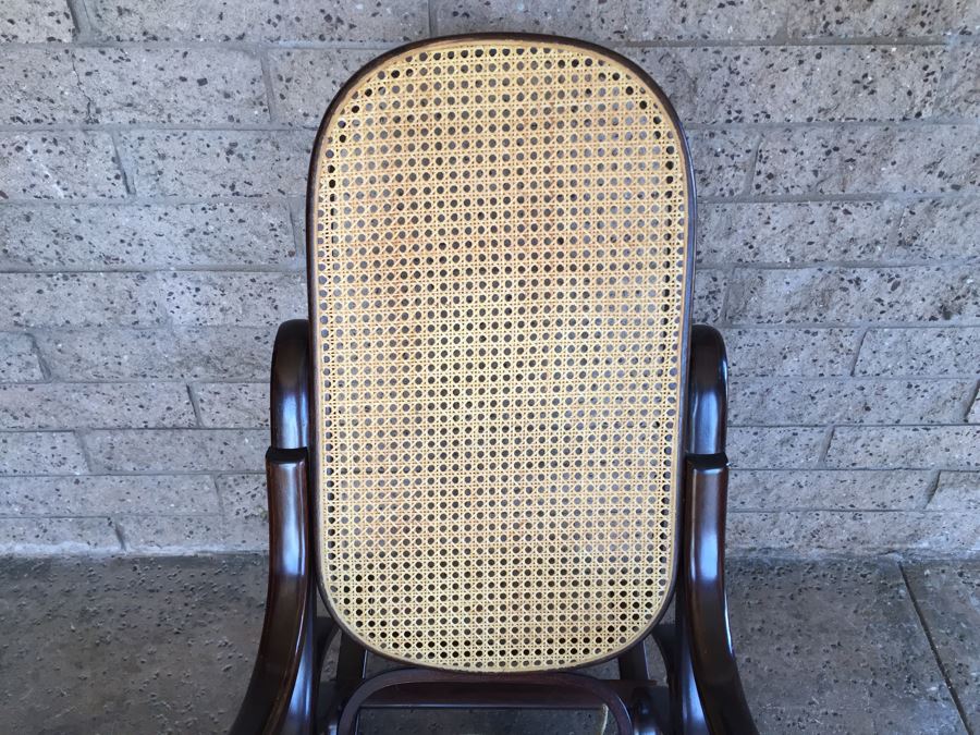 Cane Bent Wood Rocking Chair [Photo 4]