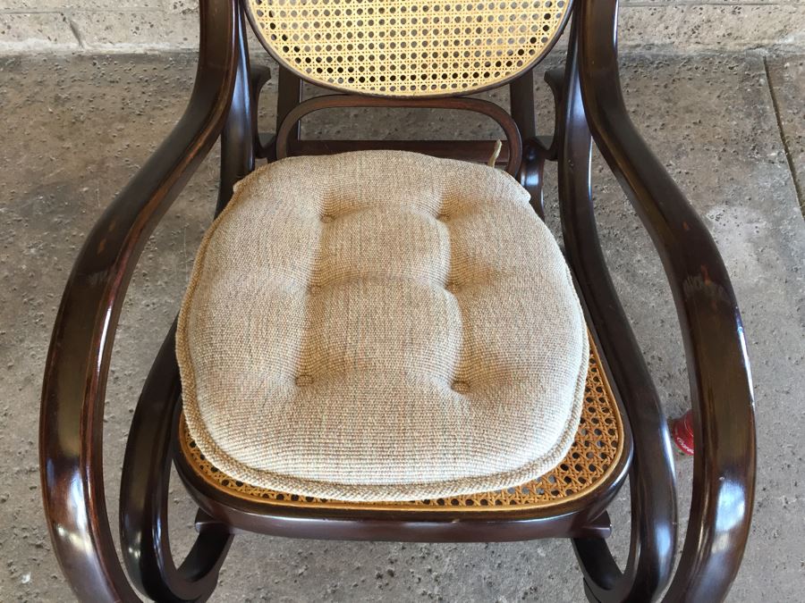 Cane Bent Wood Rocking Chair [Photo 5]