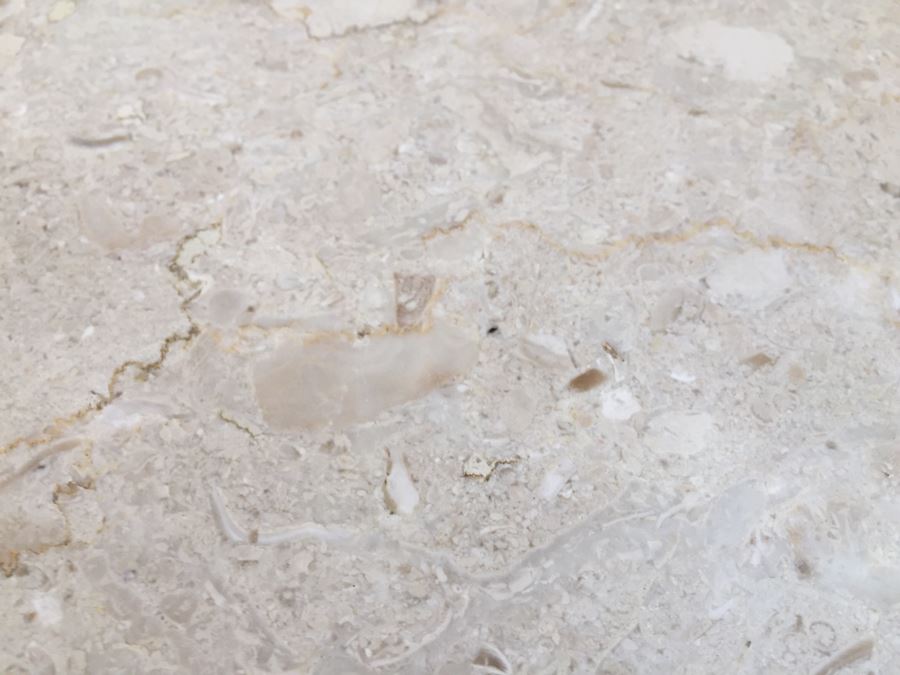 Heirloom Quality WEIMAN Round Coffee Table With Italian Marble Top [Photo 13]