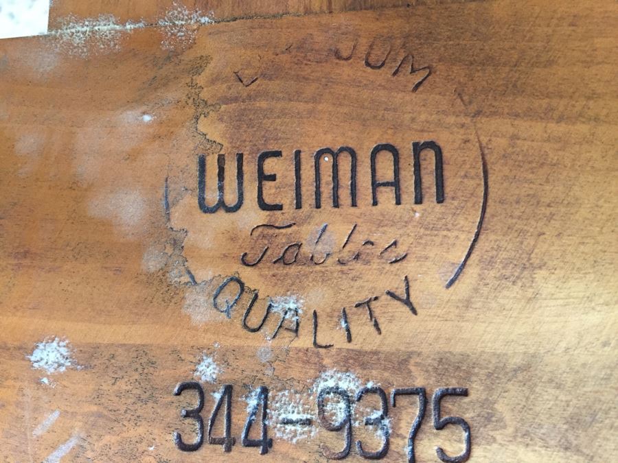 Heirloom Quality WEIMAN Round Coffee Table With Italian Marble Top [Photo 3]