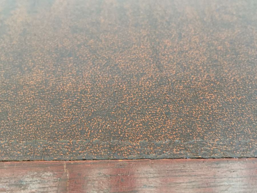 Vintage Queen Anne Rectangular Coffee Table With Leather Top [Photo 10]