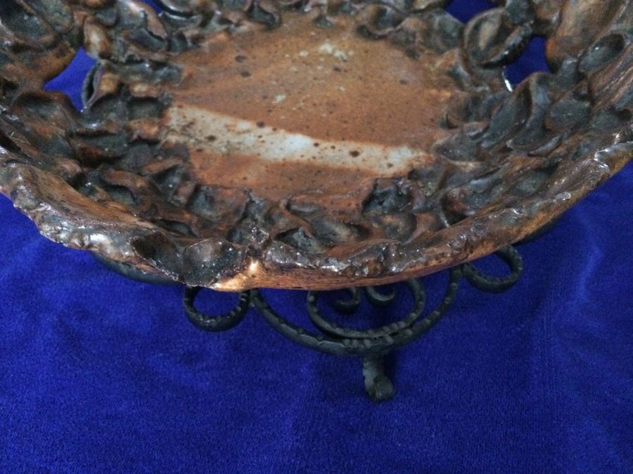 Brown Signed Pottery Bowl [Photo 3]