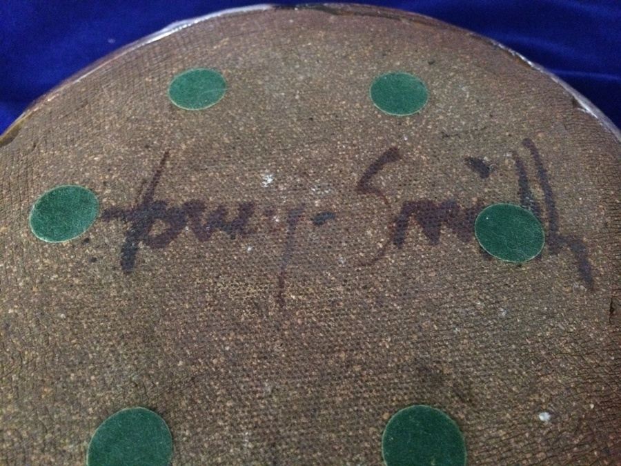 Brown Signed Pottery Bowl [Photo 5]