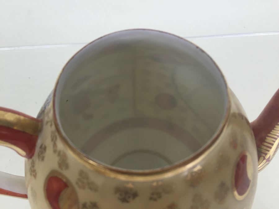 Japanese Tea Service Set With Tea Pot, Creamer Bowl And Sugar Bowl [Photo 9]