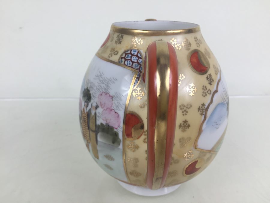 Japanese Tea Service Set With Tea Pot, Creamer Bowl And Sugar Bowl [Photo 16]