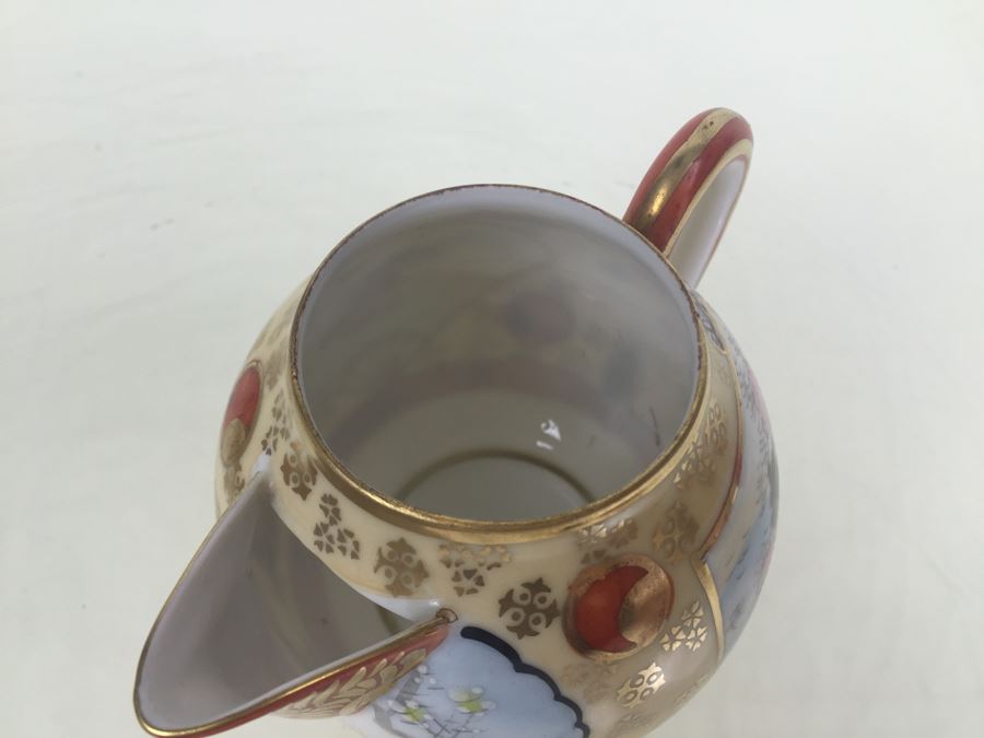 Japanese Tea Service Set With Tea Pot, Creamer Bowl And Sugar Bowl [Photo 25]