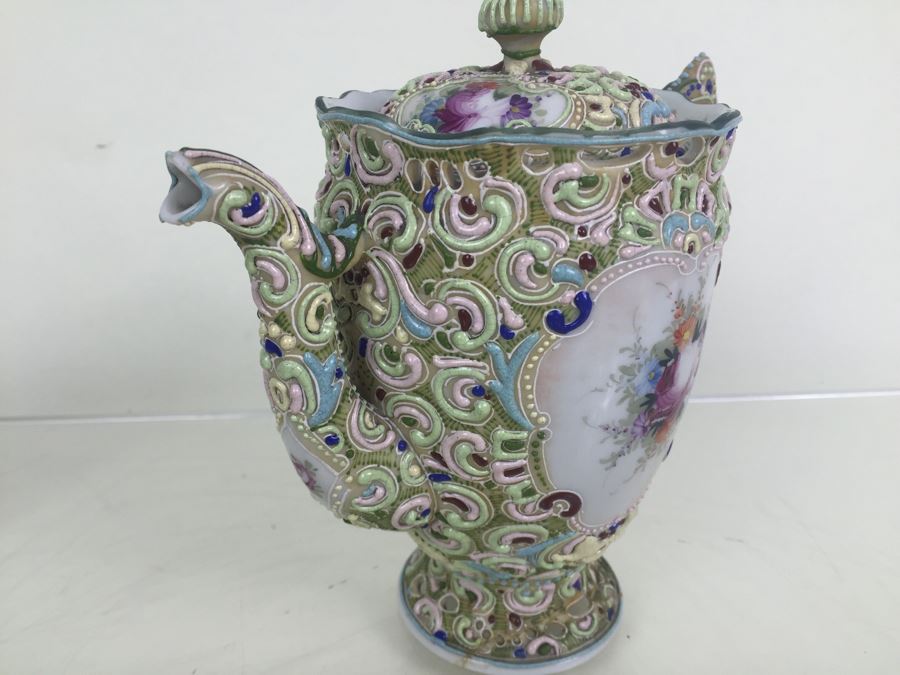 Ornate Japanese L R Nippon Tea Coffee Set [Photo 10]