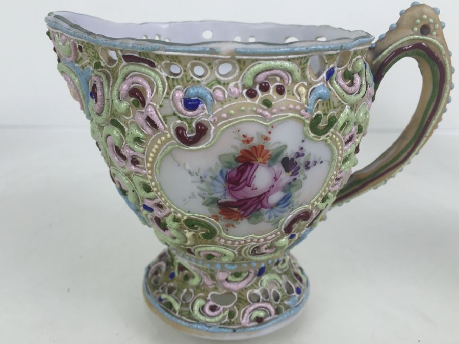 Ornate Japanese L R Nippon Tea Coffee Set [Photo 37]