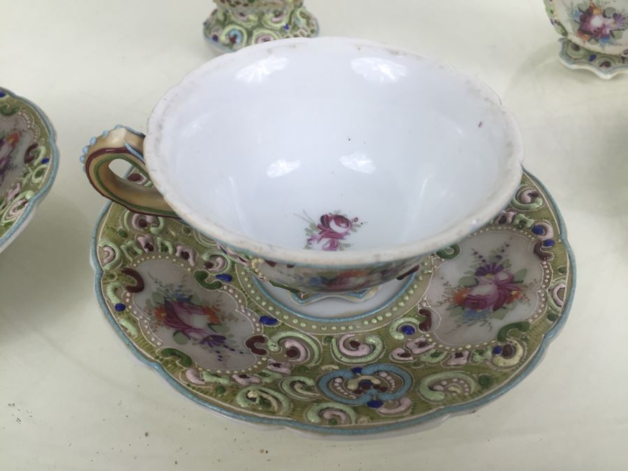 Ornate Japanese L R Nippon Tea Coffee Set [Photo 54]