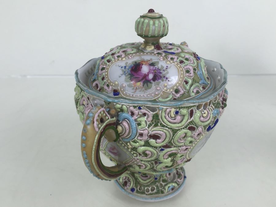 Ornate Japanese L R Nippon Tea Coffee Set [Photo 43]